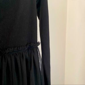 Black Tulle Off the shoulder romper